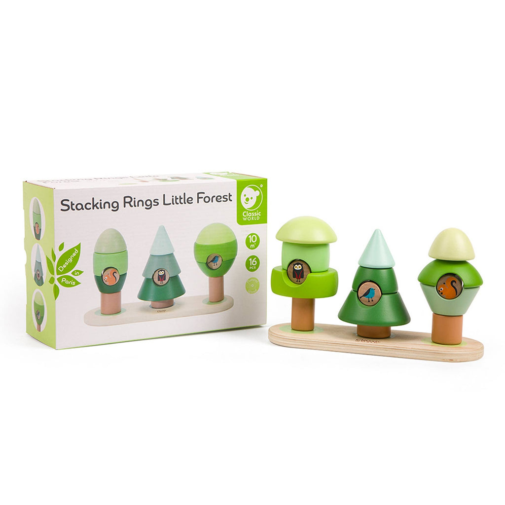Jeu d’empilement Animaux de la Forêt en bois – Dès 10 mois