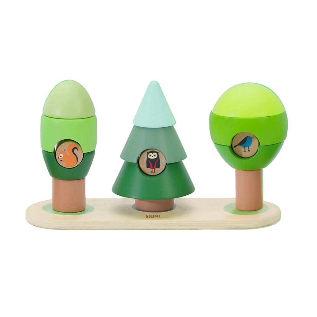 Jeu d’empilement Animaux de la Forêt en bois – Dès 10 mois