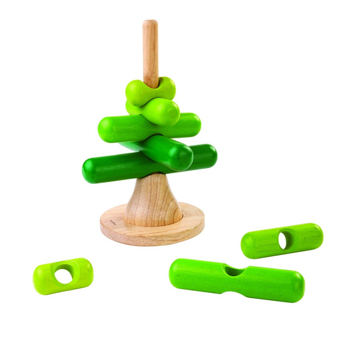 Tour d'empilage Arbre en bois PlanToys – Jeu éducatif dès 2 ans