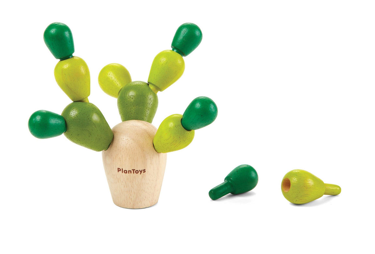 Cactus d'équilibre PlanMini en bois PlanToys – Jeu stratégique dès 3 ans
