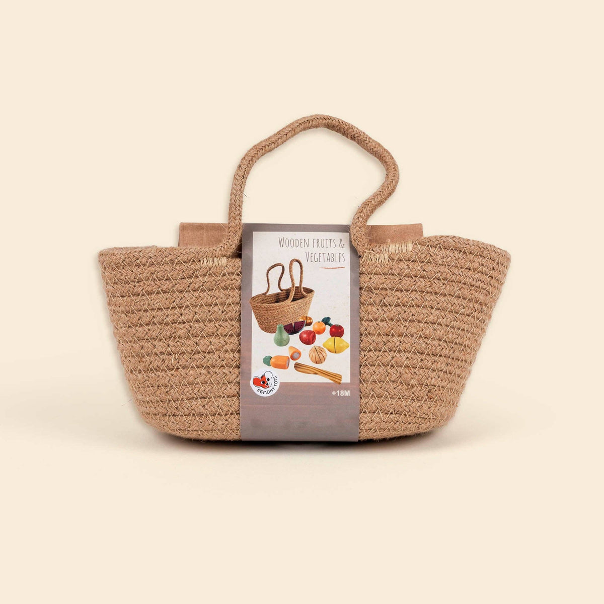 Ensemble de fruits et légumes en bois