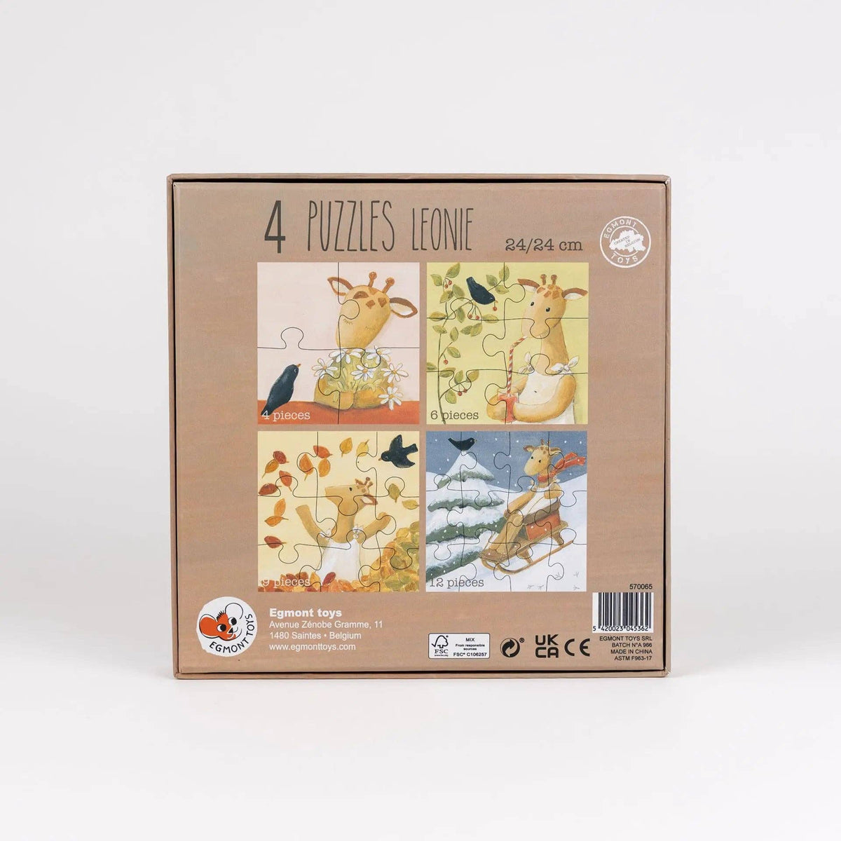 Leonie la girafe — Puzzles saisonniers (lot de 4)