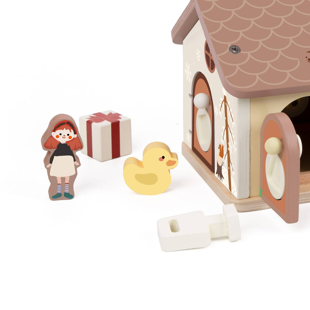 Maison en bois verrouillable Classic World – Jeu de découverte dès 18 mois