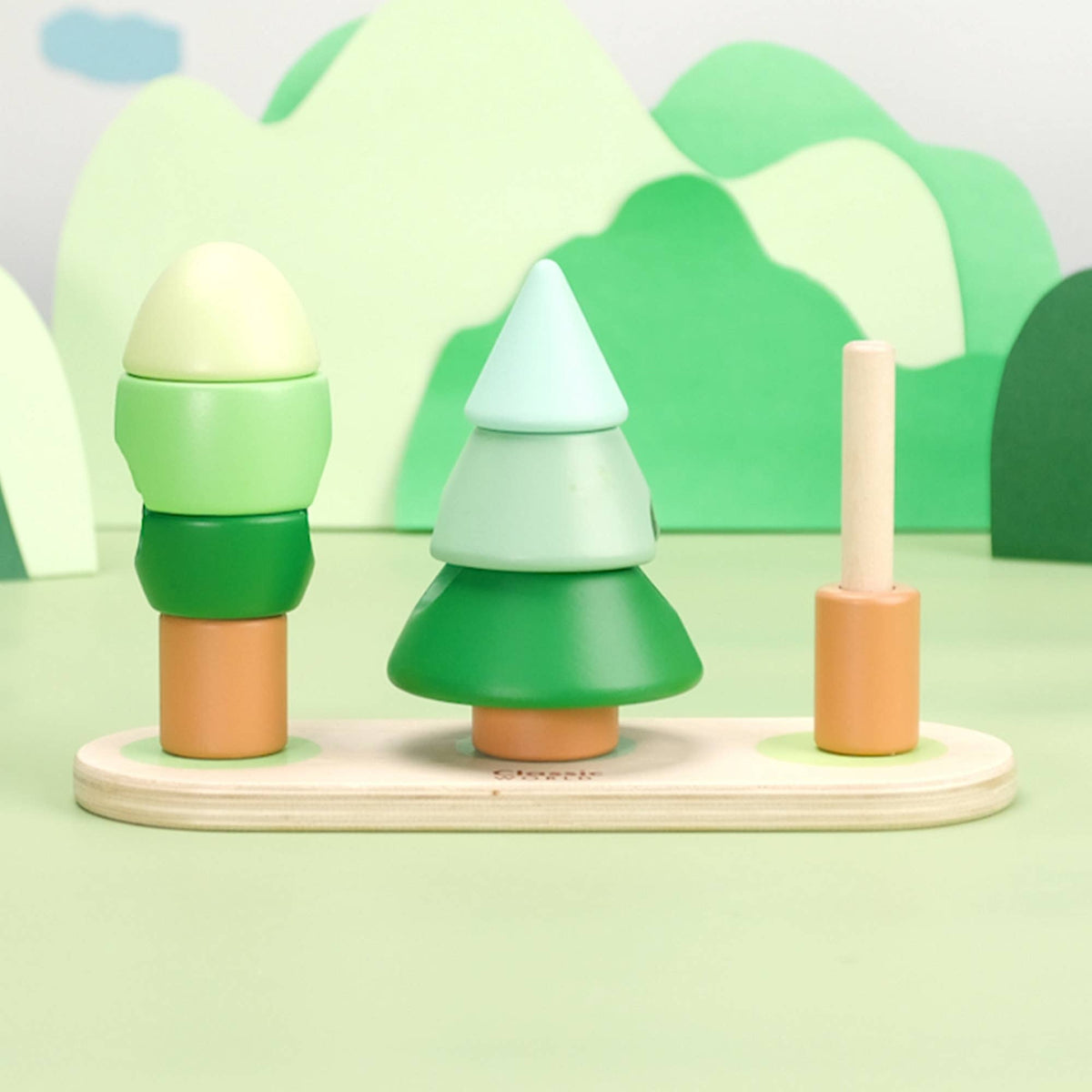 Jeu d’empilement Animaux de la Forêt en bois – Dès 10 mois