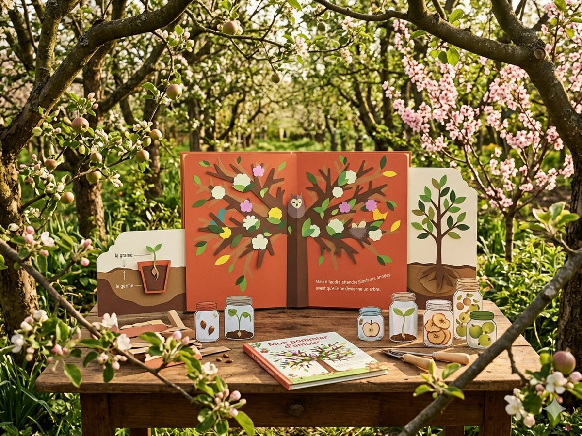 Mon pommier d’amour – Livre pop-up sur la nature et les saisons