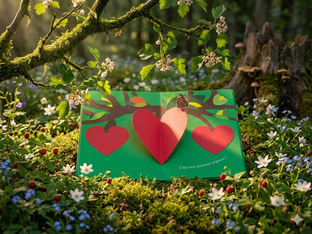 Mon pommier d’amour – Livre pop-up sur la nature et les saisons