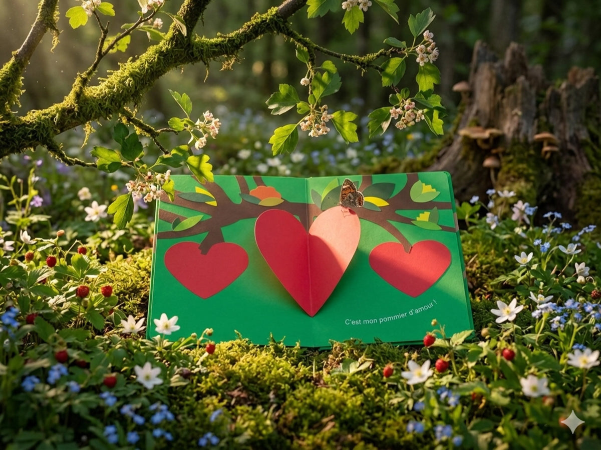 Mon pommier d’amour – Livre pop-up sur la nature et les saisons