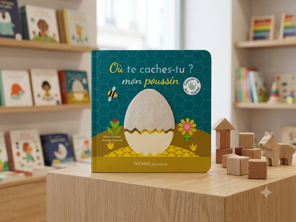 Où te caches-tu, mon poussin ? – Livre à toucher et à rabats