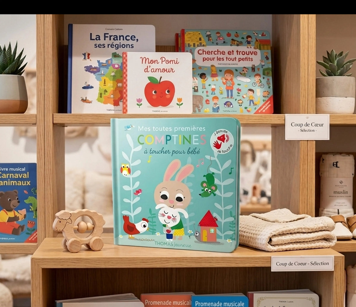 Mes toutes premières comptines sonores à toucher avec bébé