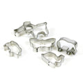 Lot de 6 emporte-pièces animaux en acier inoxydable pour pâte à modeler et biscuits