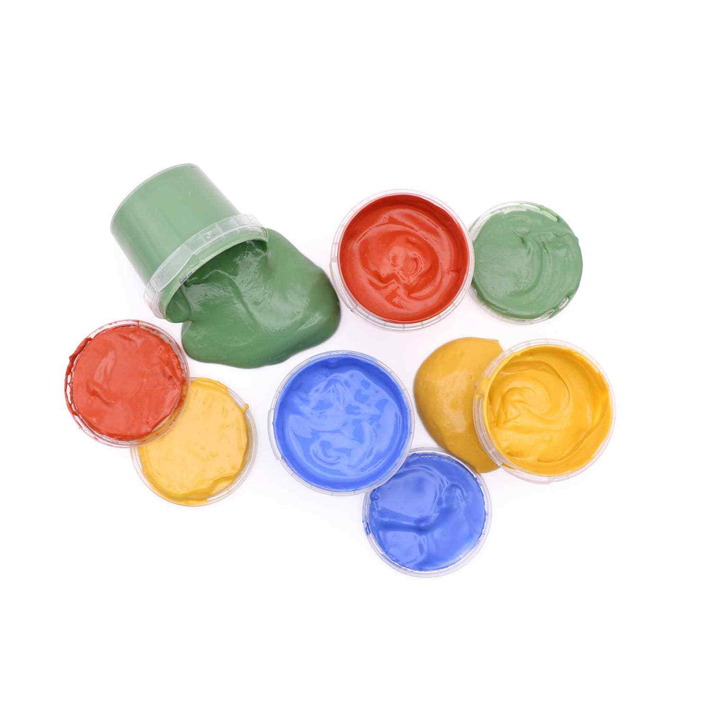 Platsch Quatsch – Ensemble de 4 peintures au doigt biologiques Sandman NEOGRÜN