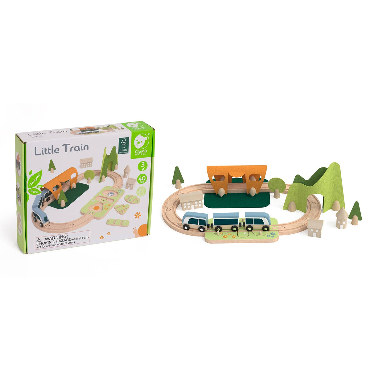 Petit Train du Monde en bois certifié FSC – Dès 3 ans