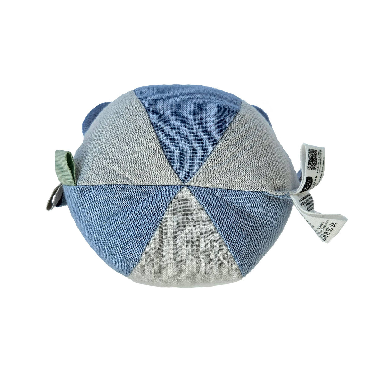 Balle hochet lion bleu en coton bio – Bientôt disponible