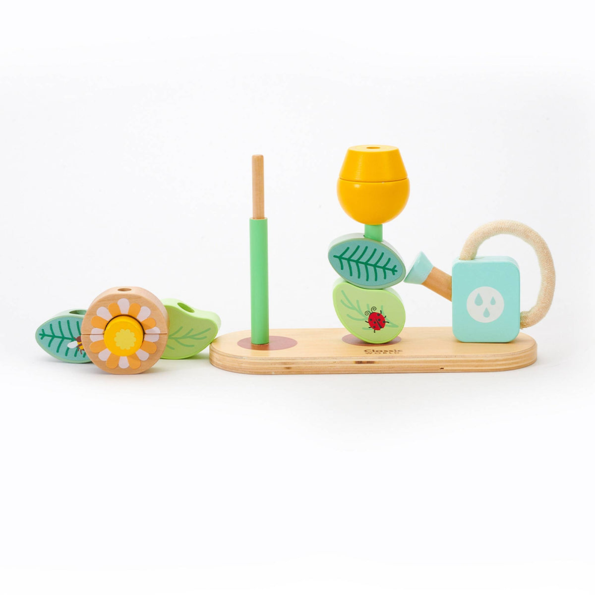 Jeu d’empilage Jardin de Fleurs en bois – Dès 10 mois