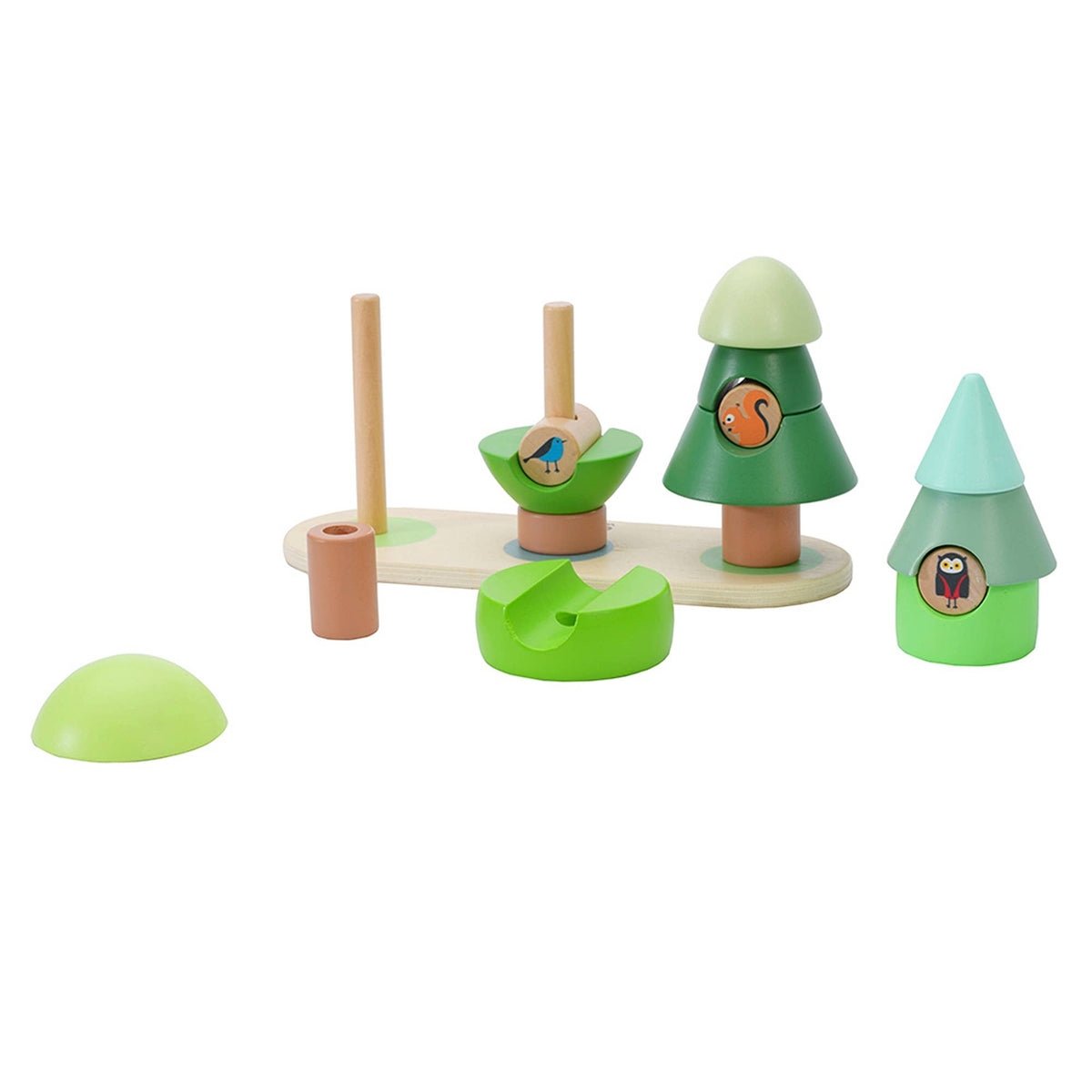 Jeu d’empilement Animaux de la Forêt en bois – Dès 10 mois