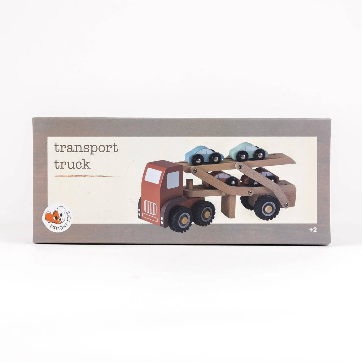 Camion transporteur de voitures en bois
