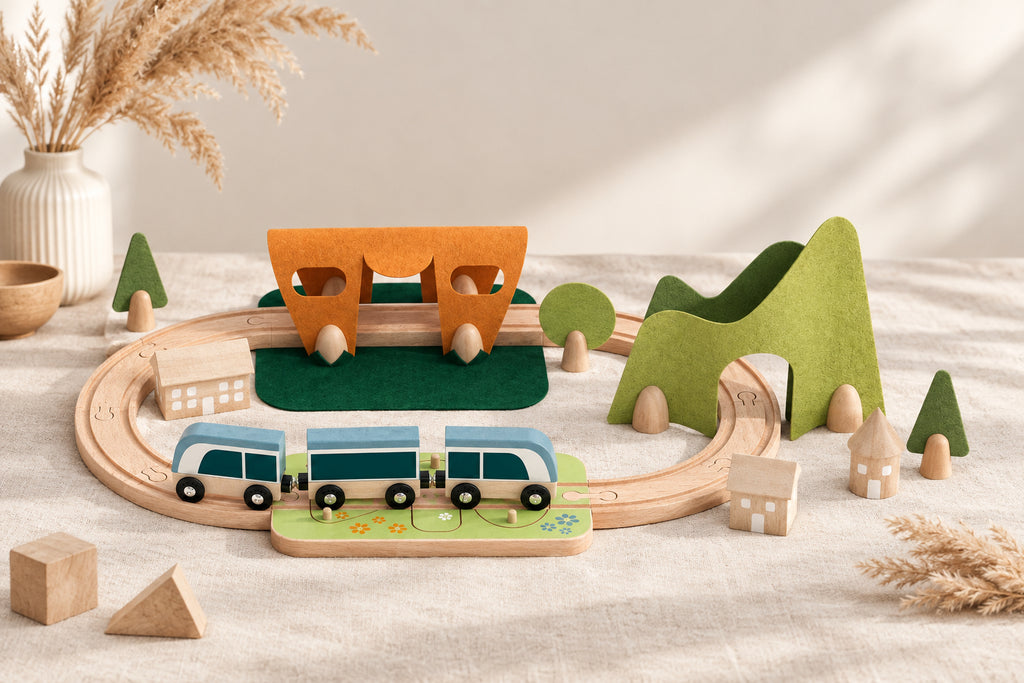 Petit Train du Monde en bois certifié FSC – Dès 3 ans