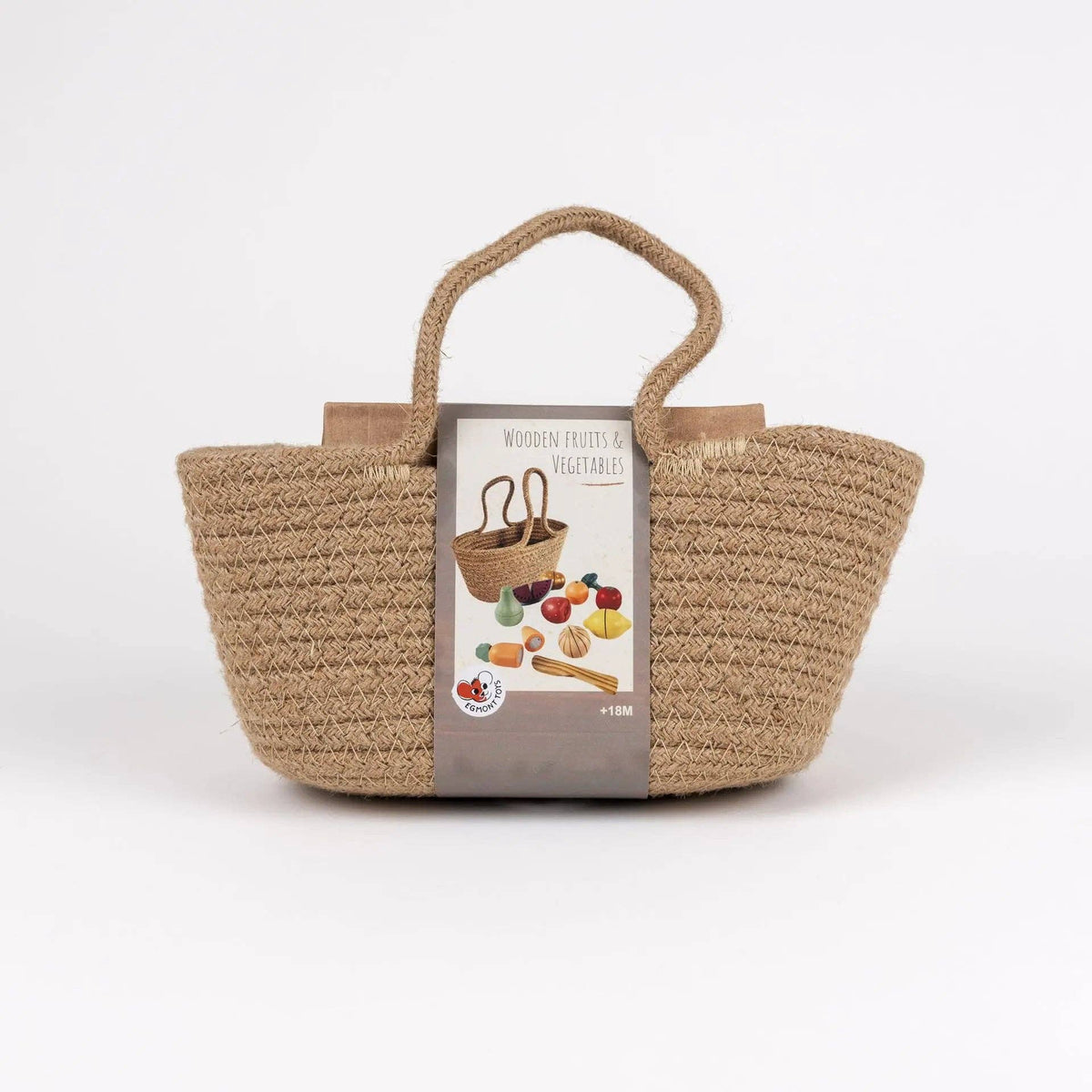 Ensemble de fruits et légumes en bois