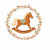 Logo Rêves et Cabrioles avec le nom en arrondi